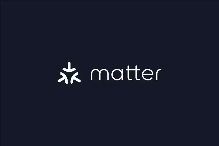 Logo de matter, en blanco sobre fondo negro. La CSA lanza Matter: una de las mayores innovaciones en domótica para “smart homes”